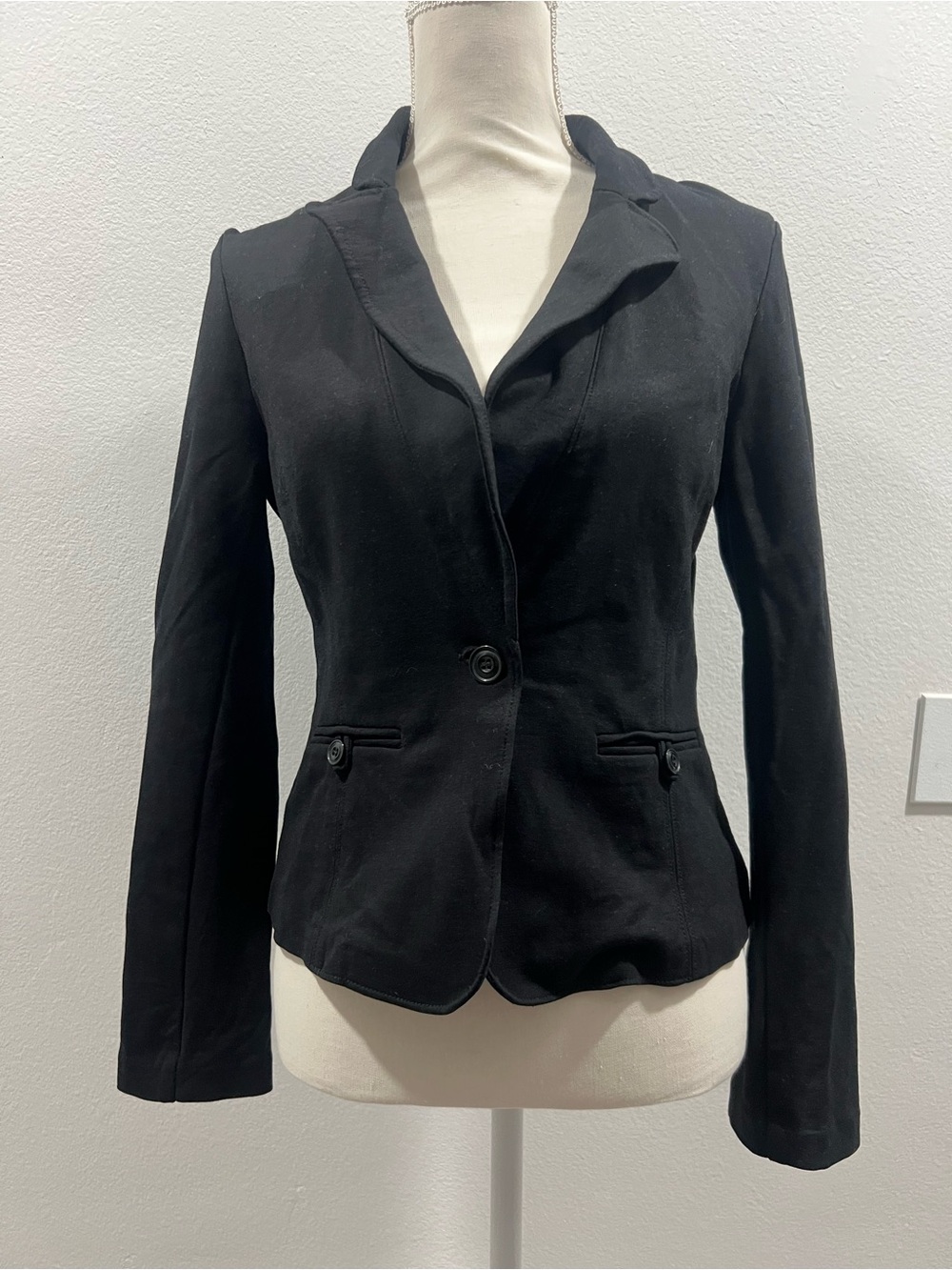 Papaya Black Single-Button Tailored Women's Blazer